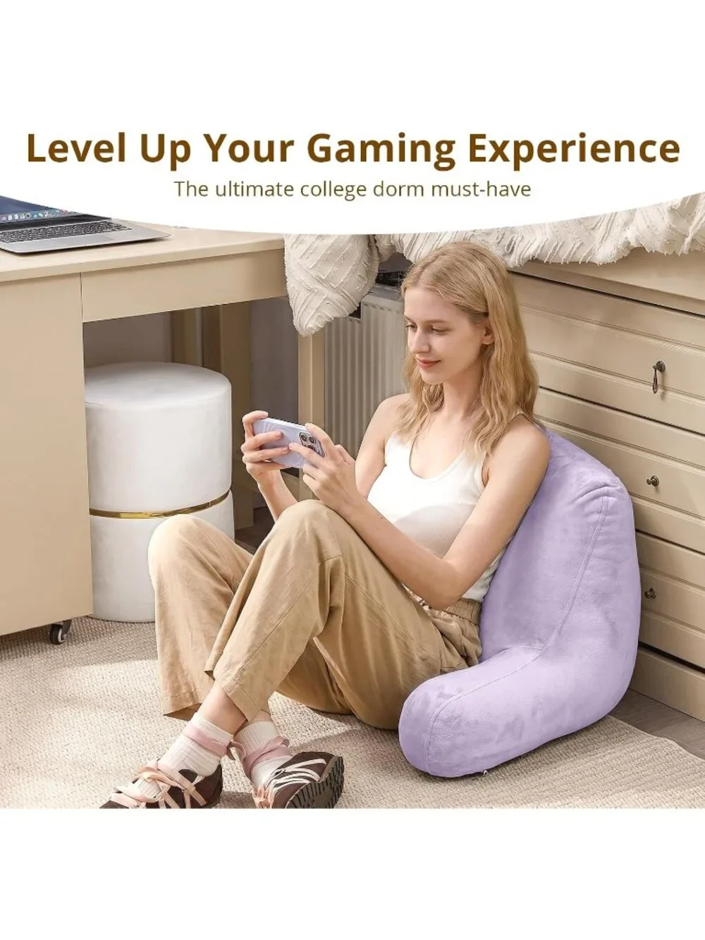 〽️Reading Pillow for Bed Back Pillow Sitting Up 18